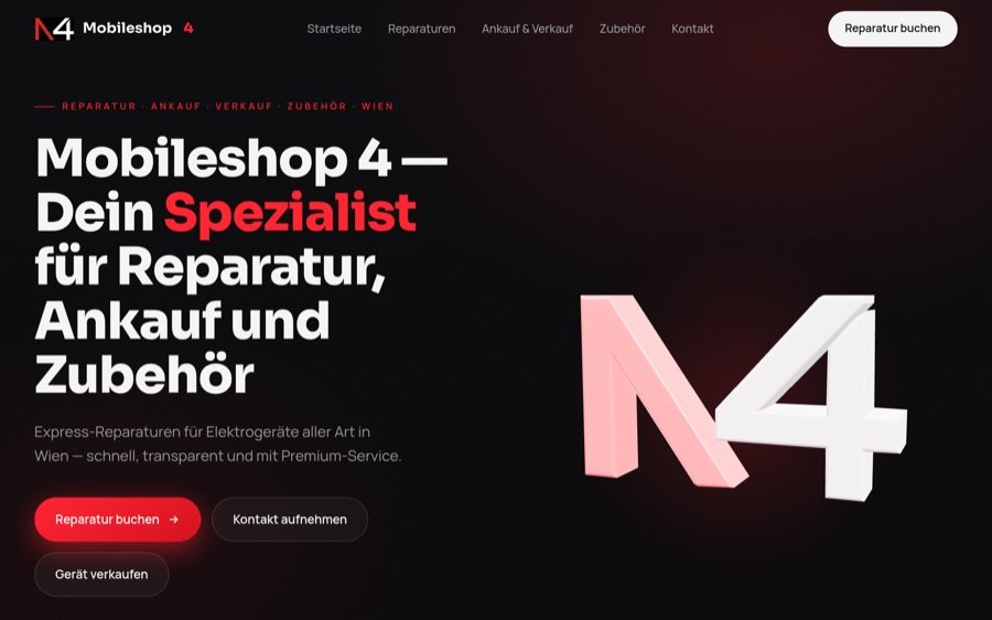 Website-Vorschau: mobileshop4.at
