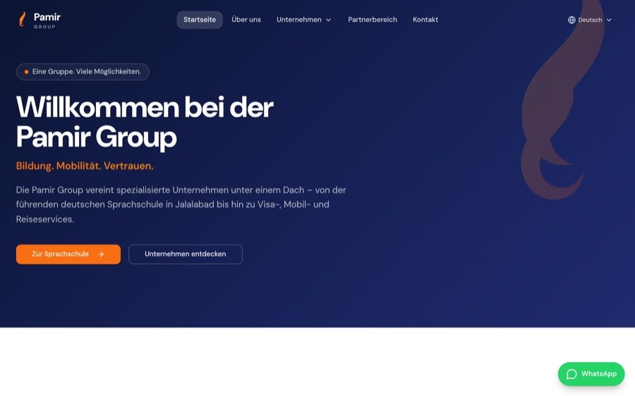 Website-Vorschau: pamirgroup.site