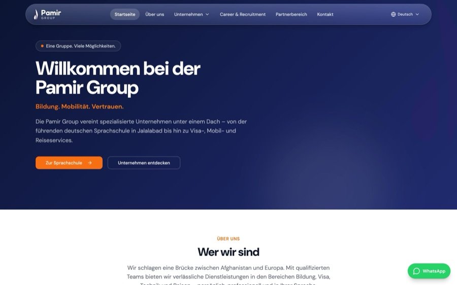 Website-Vorschau: pamirgroup.site